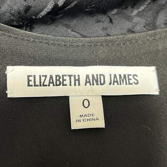 Elizabeth and James Heidi Gray Silk Long Sleeve V Neck Mini Shift Dress Size 0 - Picture 4 of 5
